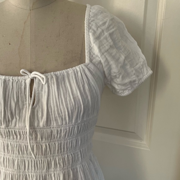 White Mini Summer Dress - Picture 4 of 5